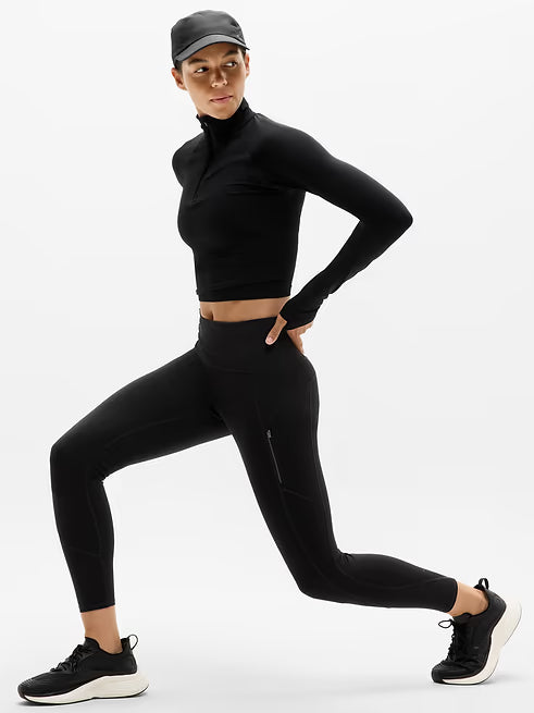 Athleta Rainier High Rise Legging - Black - Size Medium