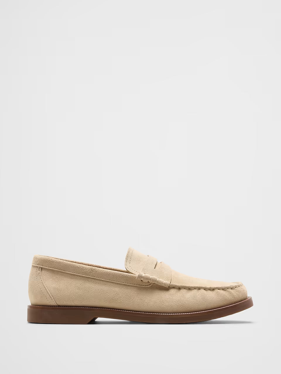 Banana Republic Soft Suede Loafer Milk/Natural - Mens - Size 12