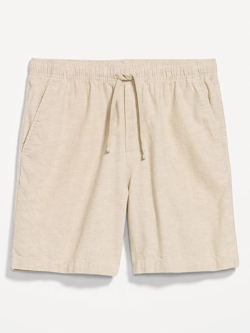 OLD NAVY-Linen-MEN Blend Jogger Shorts -- 7-inch inseam- LG- A Stone'S Throw