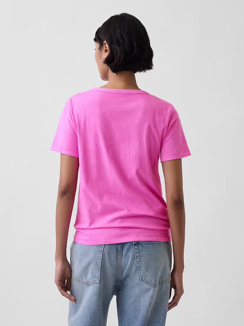 Gap Organic Cotton VintageSoft V-Neck T-Shirt Size L