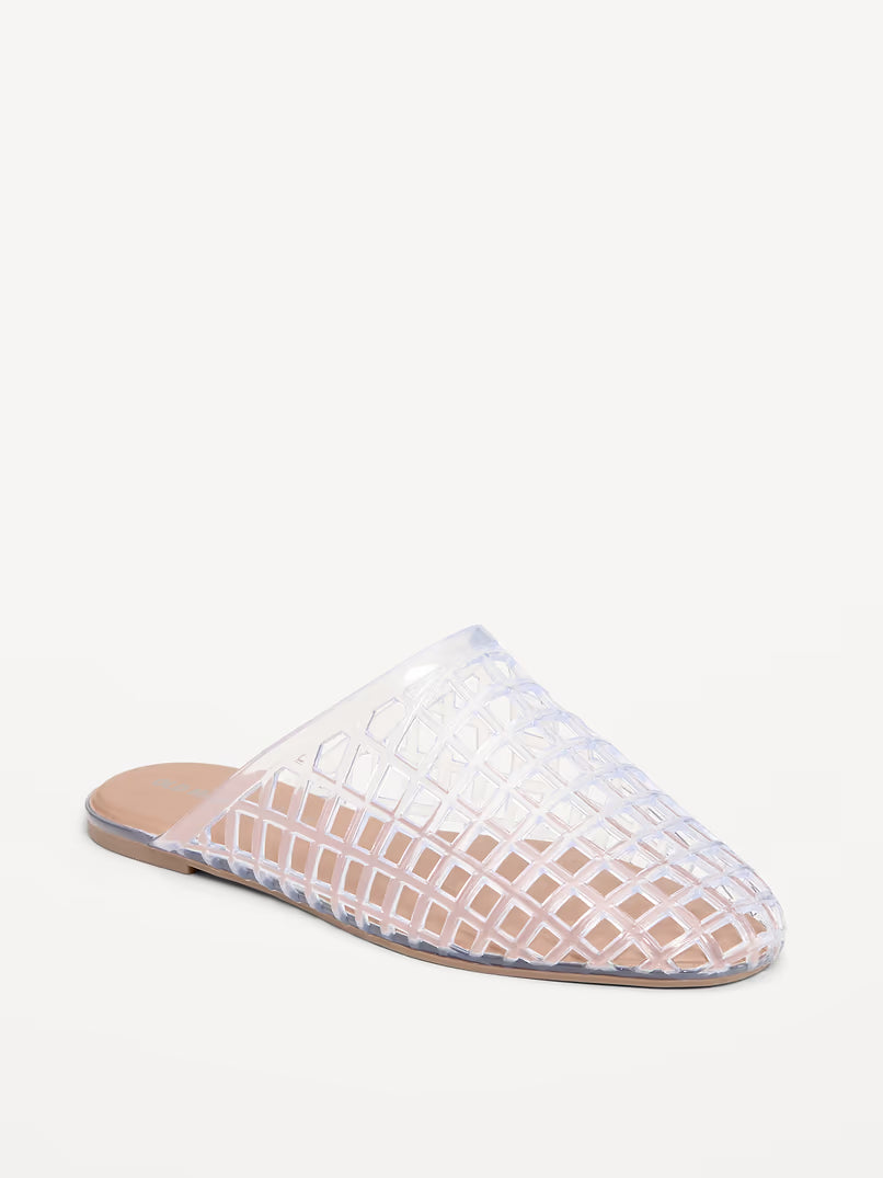 OLD NAVY Jelly Mules for Women - Clear - 9