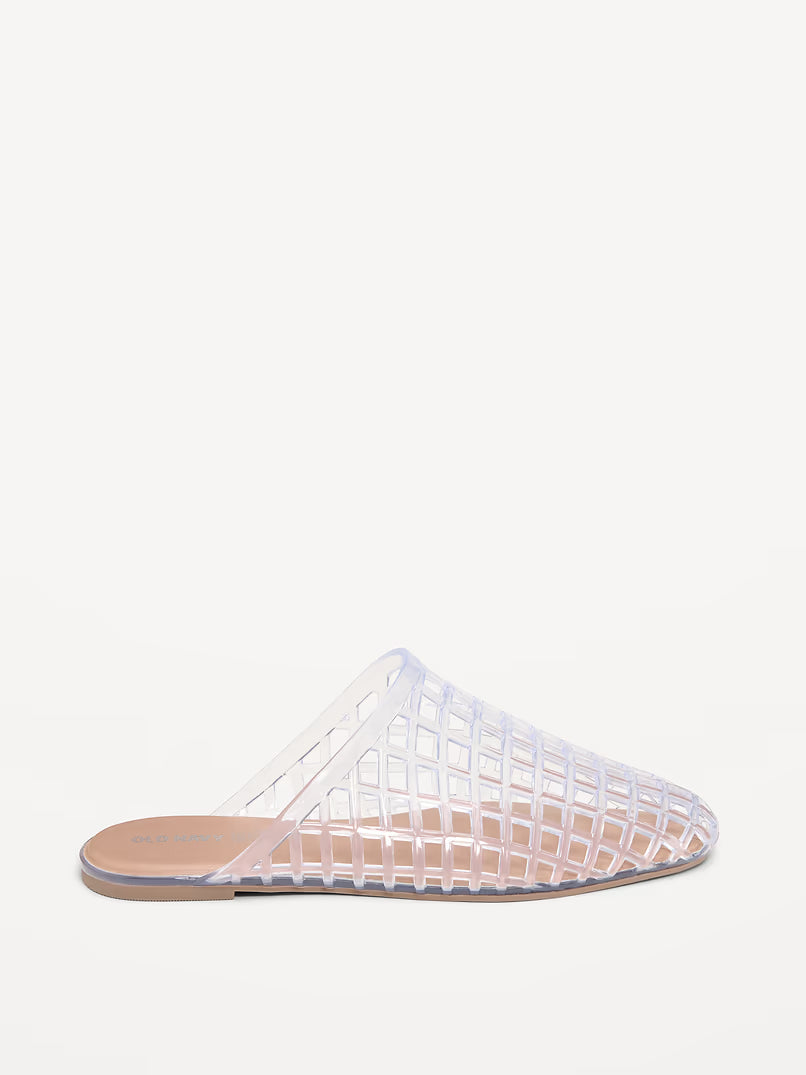 OLD NAVY Jelly Mules for Women - Clear - 9