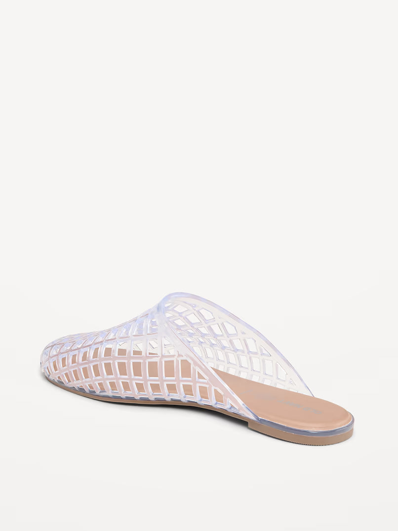 OLD NAVY Jelly Mules for Women - Clear - 9