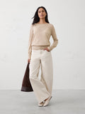 Banana Republic Factory Women's Merino Wool Boatneck Sweater - Oatmeal Heather - M