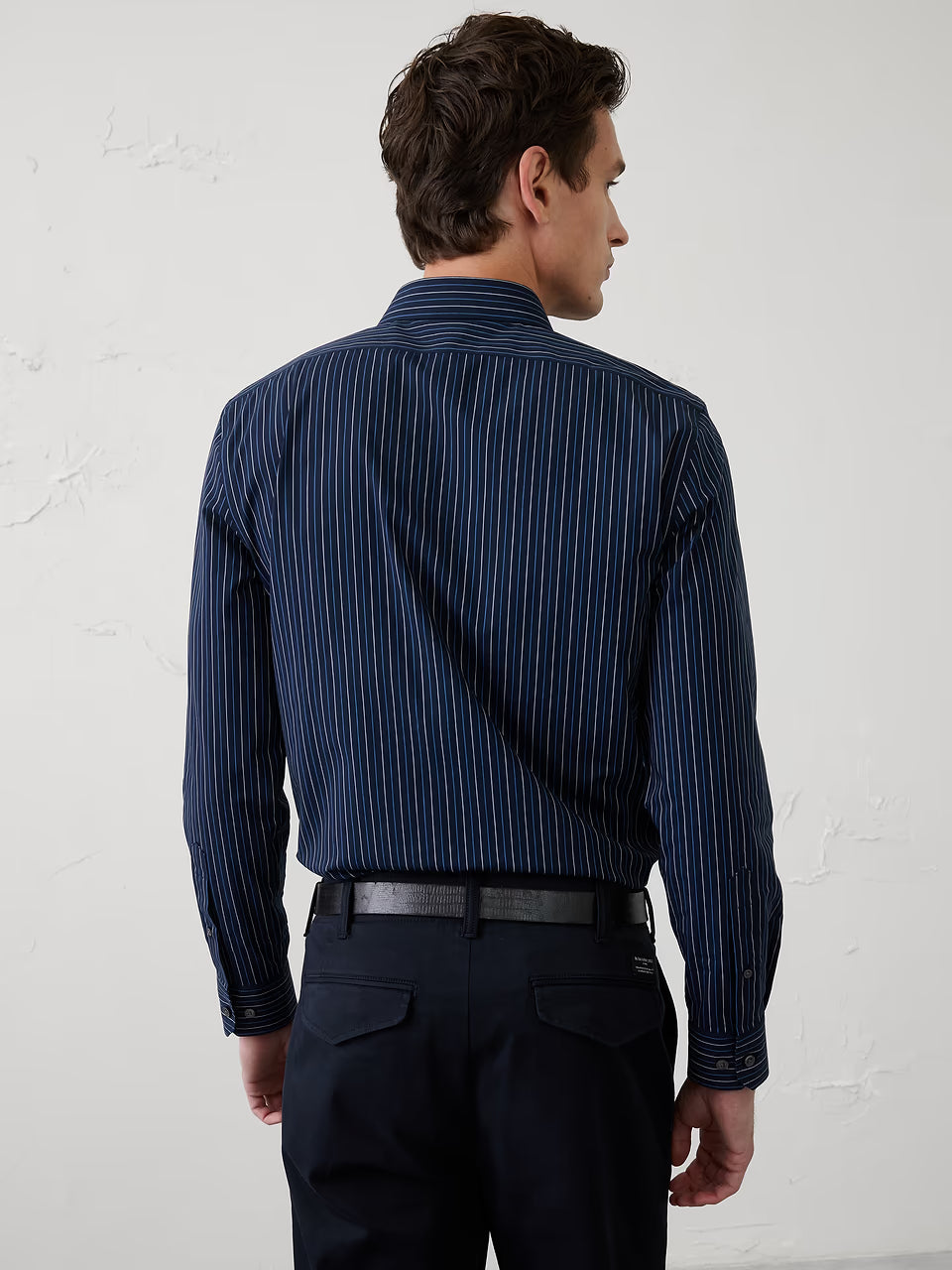 *Banana Republic Blue Slim-Fit Dress Shirt XL