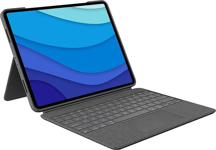 Logitech -Combo Touch Keyboard Folio for Apple iPad Pro 12.9" (5th & 6th Gen) with Detachable Backlit Keyboard (Color: Oxford Gray)