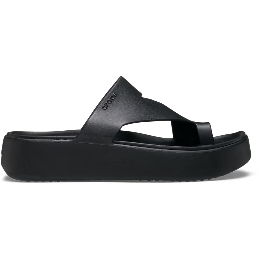 CROCS Women's Getaway Platform Toe Loop in Black - 11