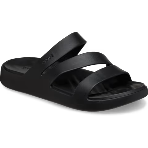 *CROCS - Getaway Strappy Sandal, Women's 7, Black