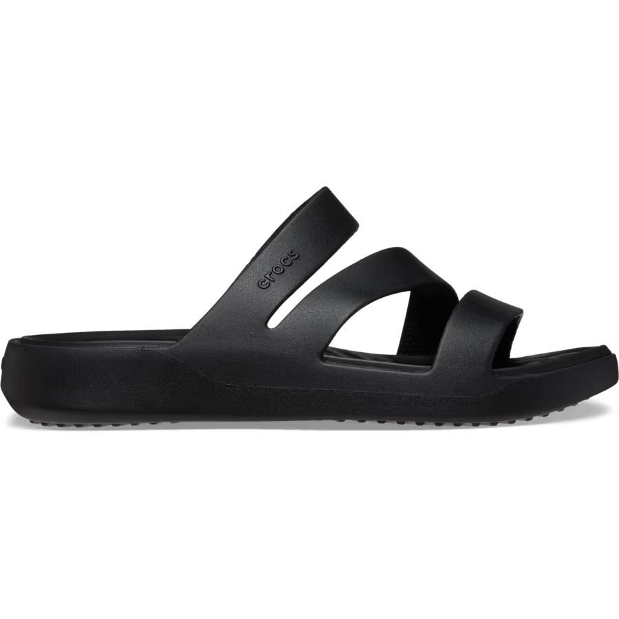 *CROCS - Getaway Strappy Sandal, Women's 7, Black