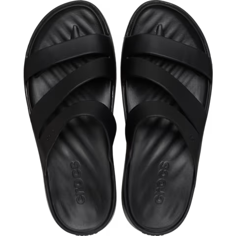 *CROCS - Getaway Strappy Sandal, Women's 7, Black