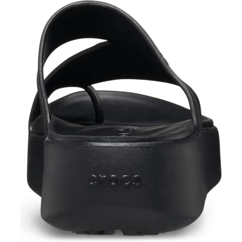CROCS Women's Getaway Platform Toe Loop in Black - 11
