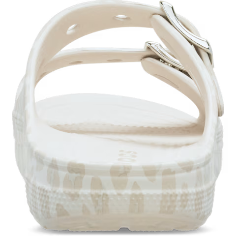 Crocs Women's Saturday Metallic Buckle Animal Sandal (Size : 8)