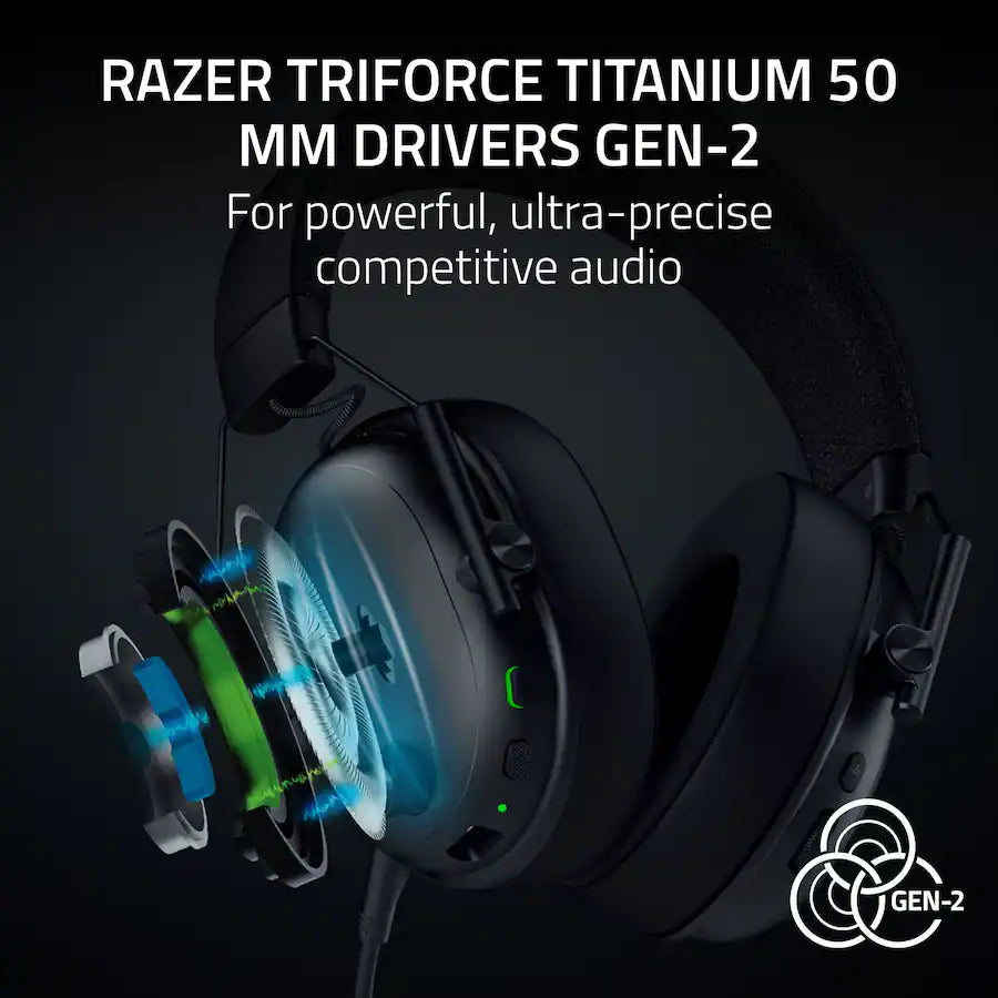 *Razer - BlackShark V3 Wireless Over-the-Ear Gaming Headset, Black