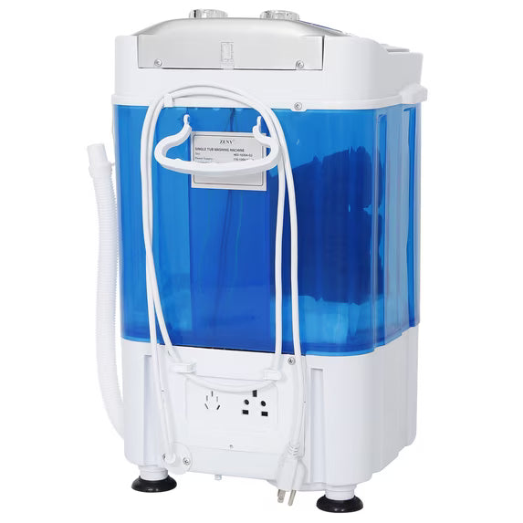 ZENY MINI Portable Single Bucket Wash Machine Washing Drying 2 in 1 Washer(Single, 9lbs)