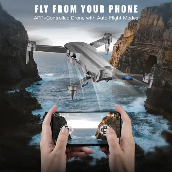 NBD 4K Drone with Camera for Adults, 52-Min Flight, 10,000FT Range, 249g Foldable FPV Quadcopter, 5G WiFi - Grey
