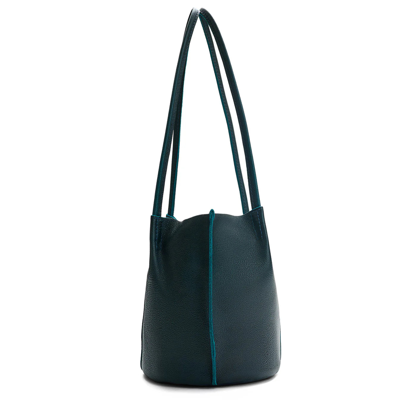 Portland Leather Devan Bucket Tote (Color : Boreal)