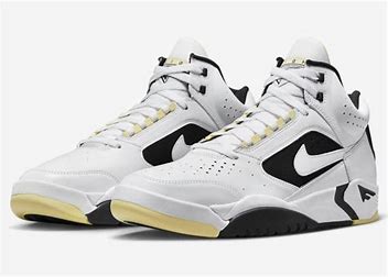 Nike Air Flight Lite Mid White Lemon Black White