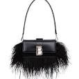 Brandon Blackwood Black Medium Nia Bag with Feathers (New Open Box)