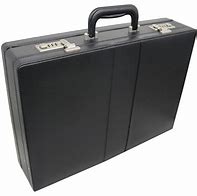 NuSparc Attache Briefcase with Combination Lock- Black- New