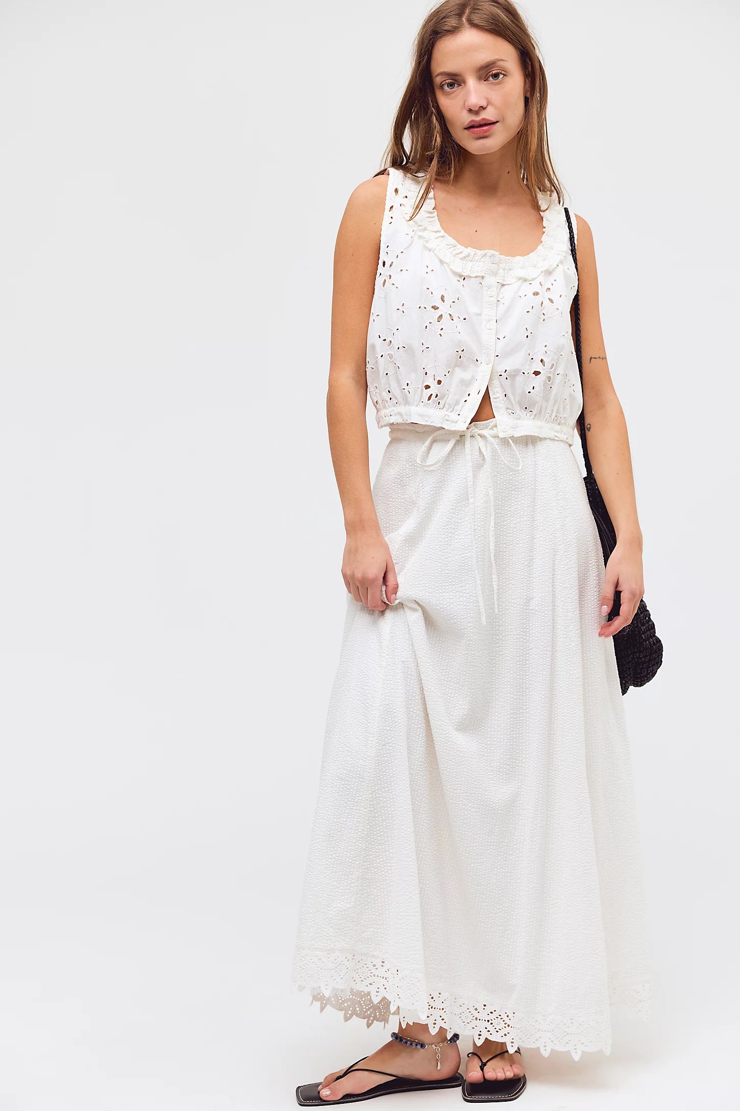 Madelyn Cotton Maxi Skirt Set Women's size: SMALL