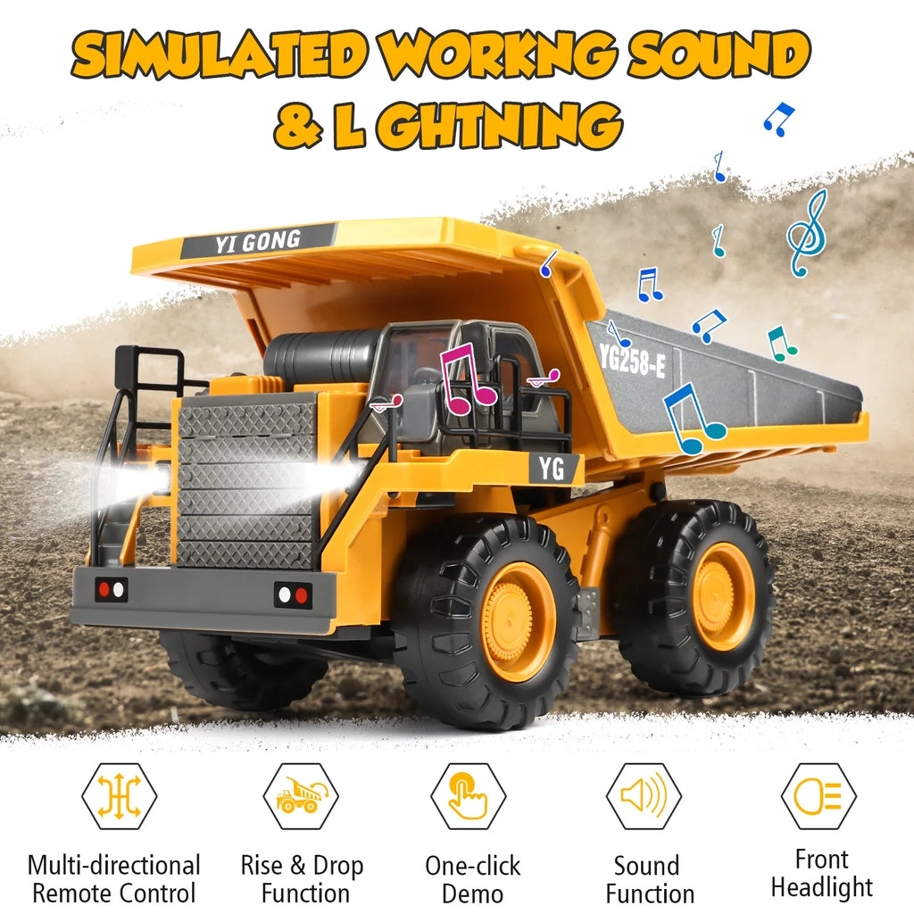 YI GONG Remote Control Dump Truck - Yellow