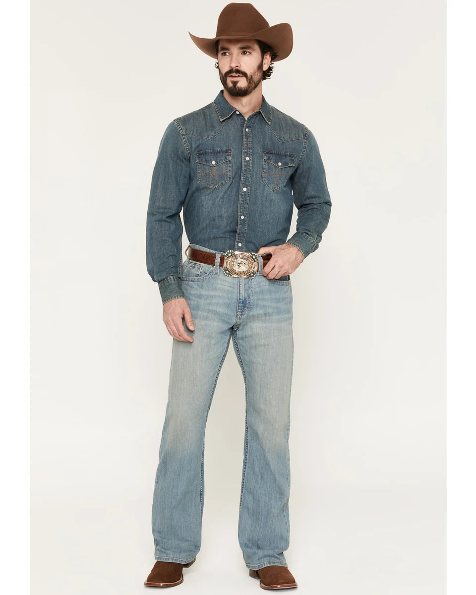 Cody James Men's Hamshackle Wash Duke Relaxed Bootcut Stretch Denim Jeans 31W x 32L