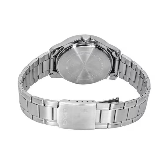 CASIO Men’s Silver Dial Stainless Steel Bracelet Watch - Analog