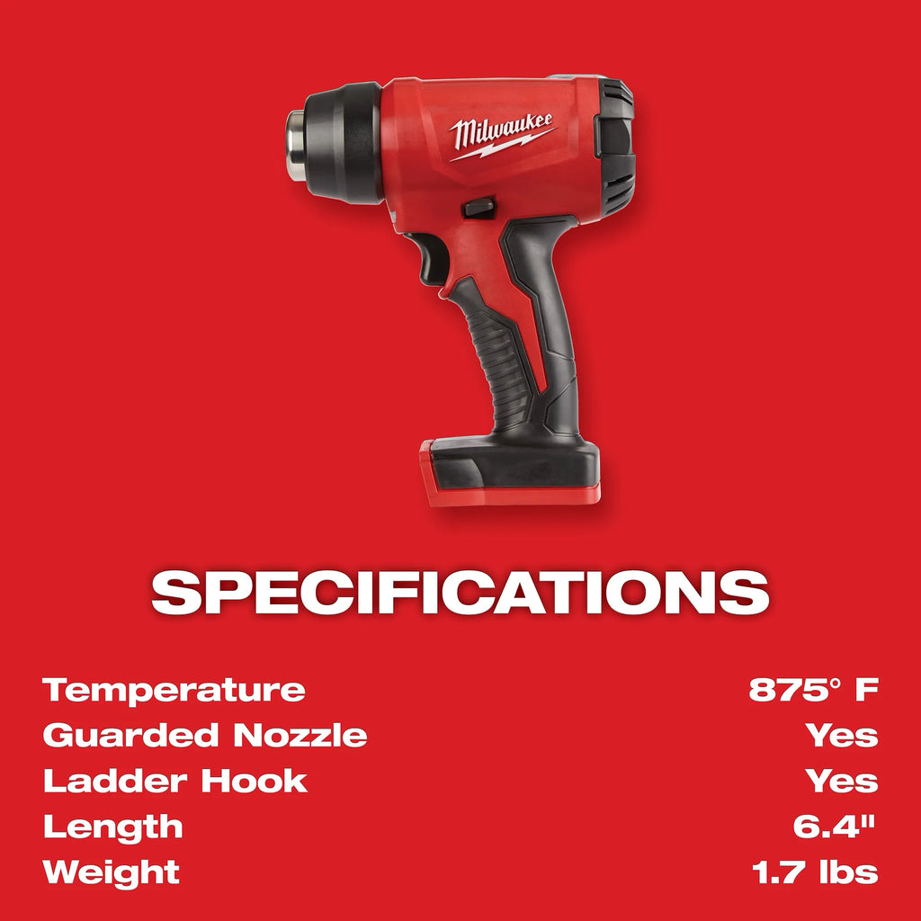 Milwaukee M18™ Compact Heat Gun (2688-20) (Tool Only)