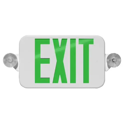 RAB ECOMBO34 LED Exit Emergency Combo - White with Red/Grn Letters