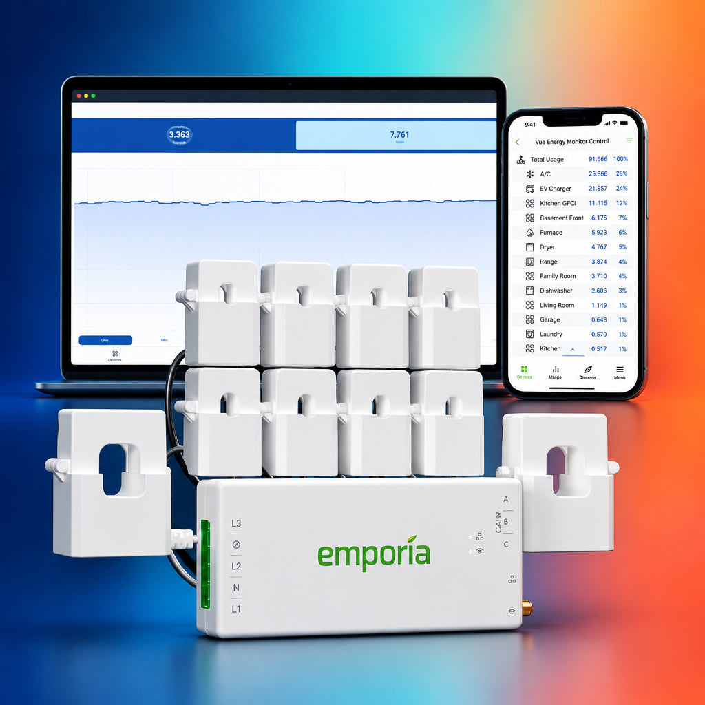 EMPORIA VUE 3 Smart Home Energy Monitor - 8 Sensors