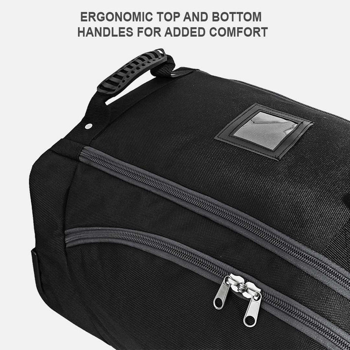 CaddyDaddy Enforcer Golf Travel Bag Crush Resistant Hard Top Protection, Blk/Grey