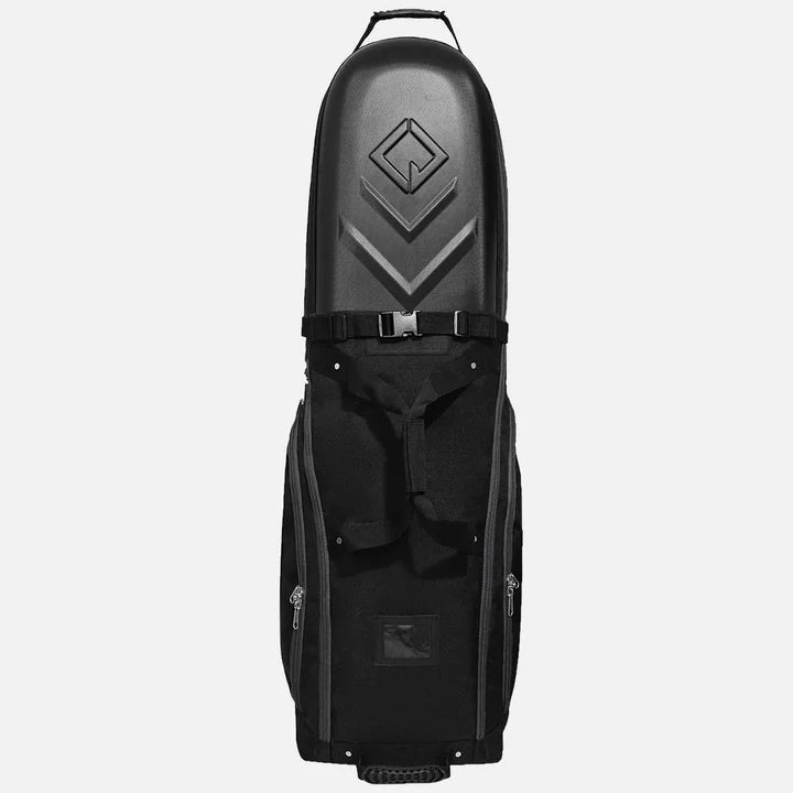 CaddyDaddy Enforcer Golf Travel Bag Crush Resistant Hard Top Protection, Blk/Grey