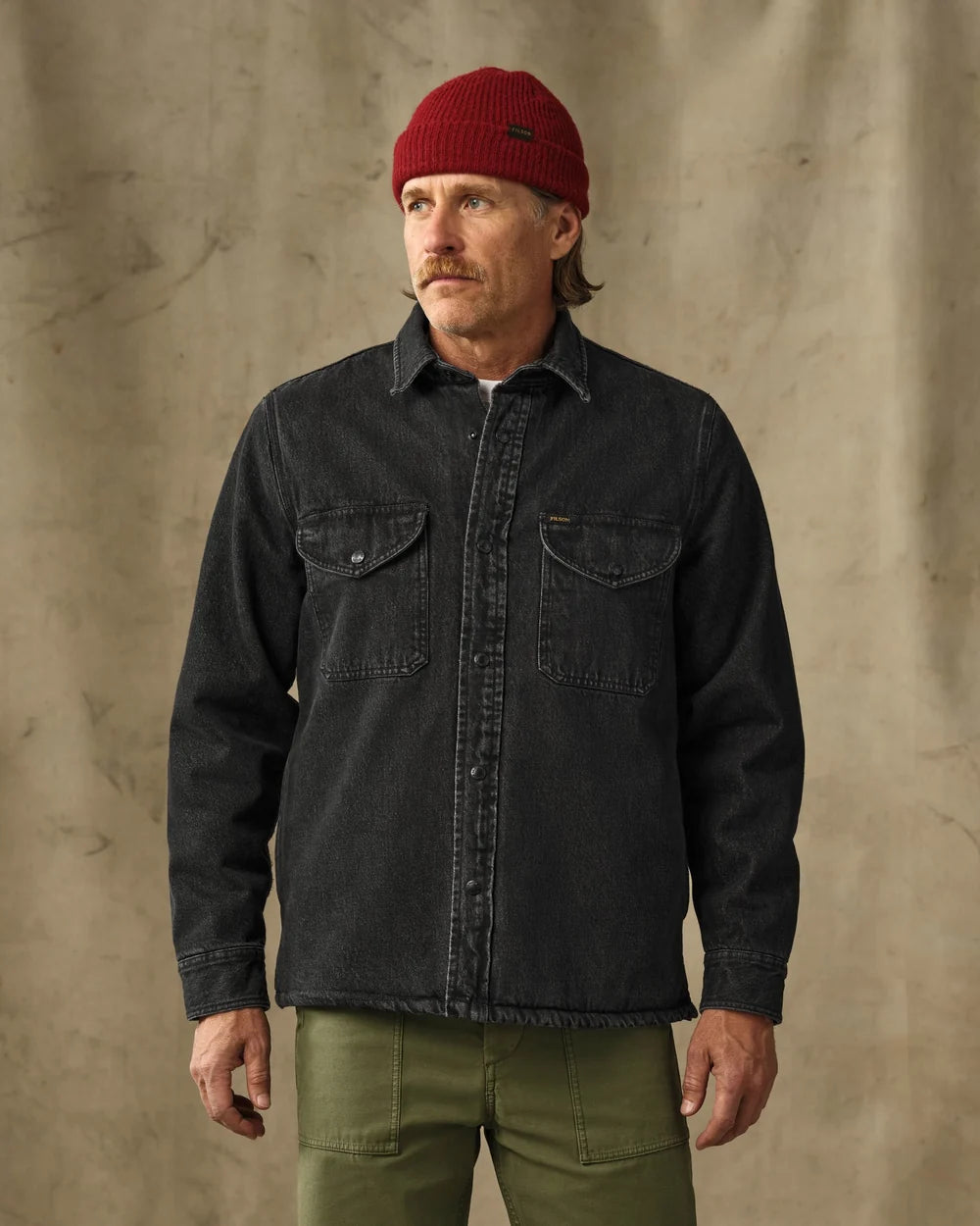 Filson Men's Denim Jac-Shirt - Vintage Black - Size XL