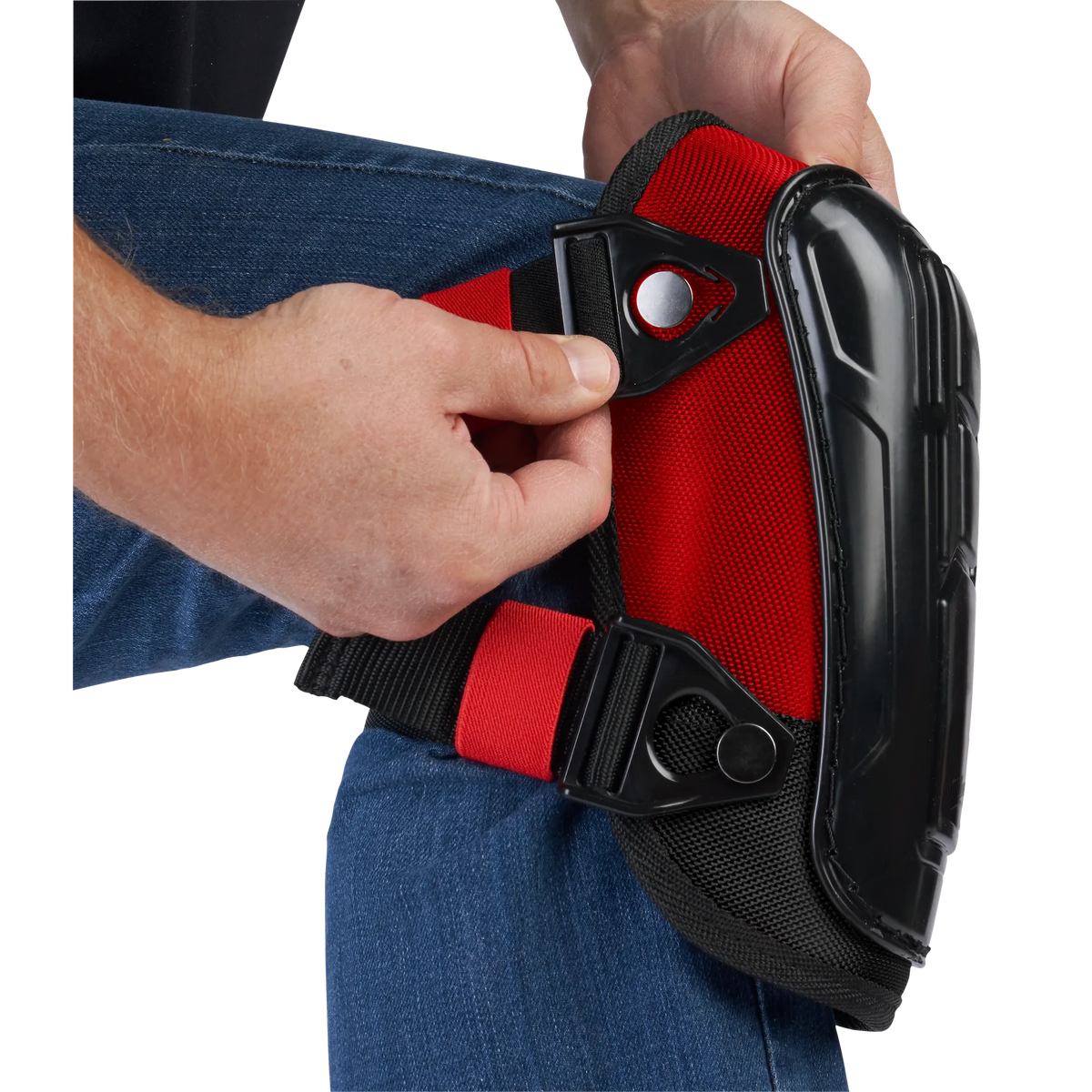 *Milwaukee - Dynamic Knee Pad with Wide Strap, Blk/Red