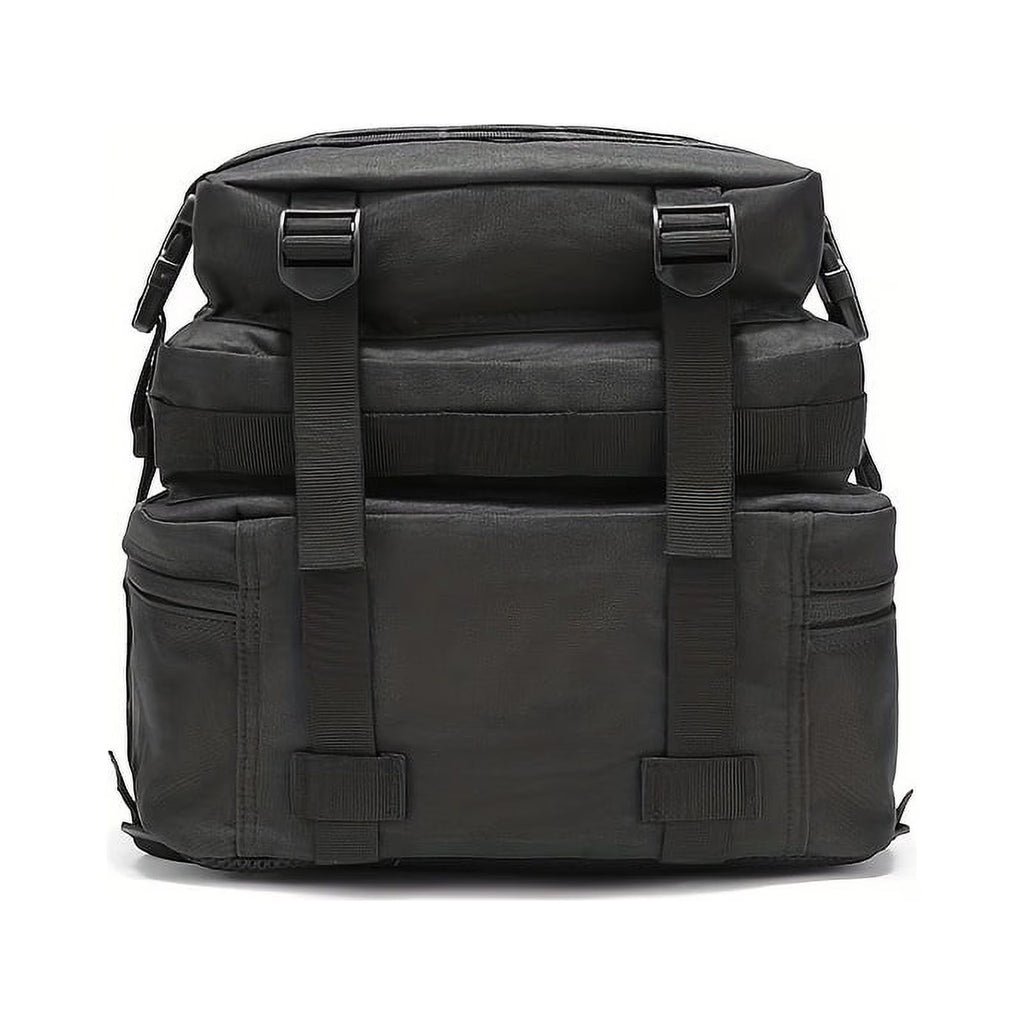 45L Military Tactical Backpack | MOLLE Assault Pack | US Flag Morale Patch Included! | Black