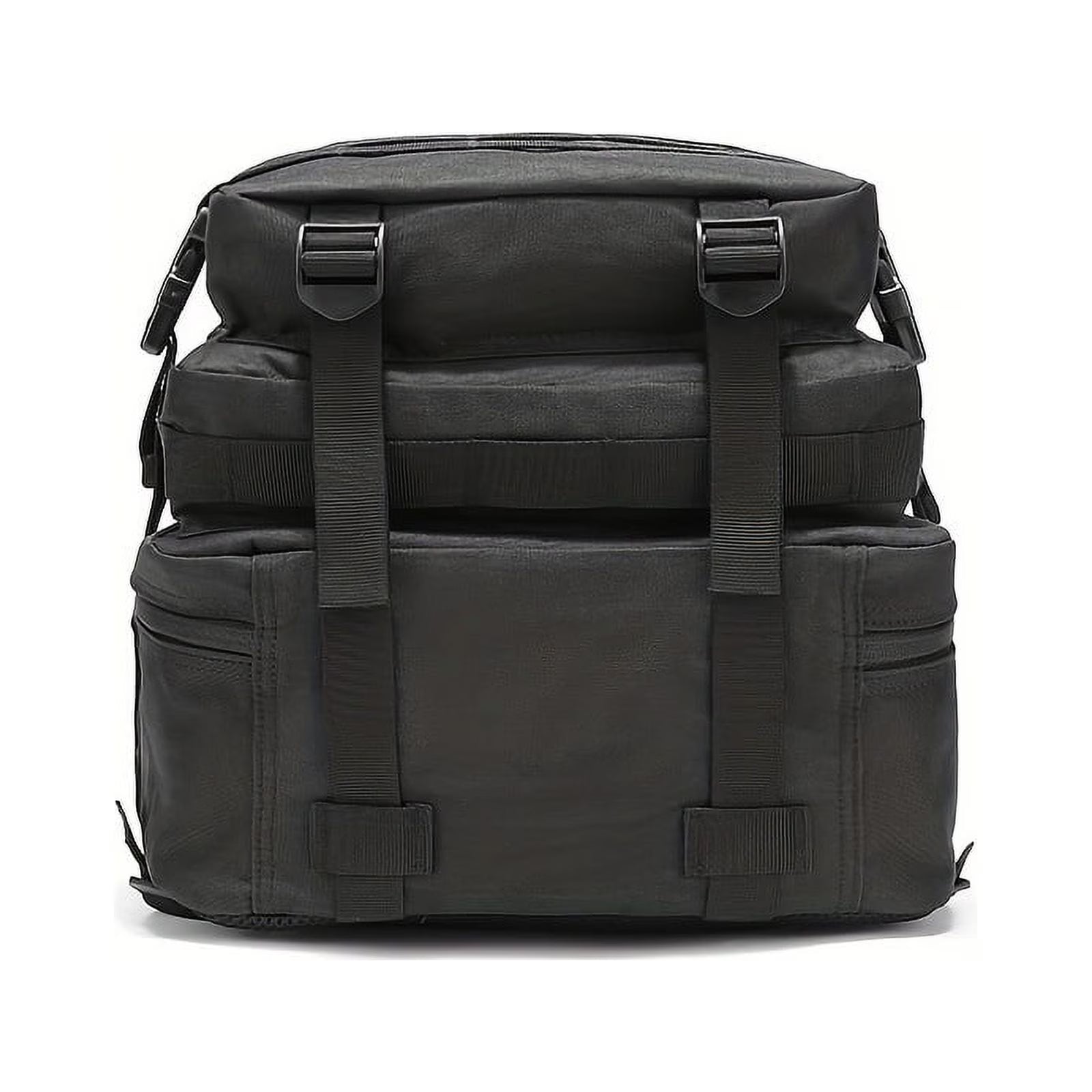 45L Military Tactical Backpack | MOLLE Assault Pack | US Flag Morale Patch Included! | Black