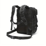 45L Military Tactical Backpack | MOLLE Assault Pack | US Flag Morale Patch Included! | Black