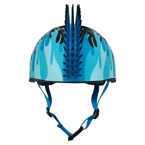 RASKULLZ FLAME HAWK CHILD BIKE HELMET - BLUE/BLACK