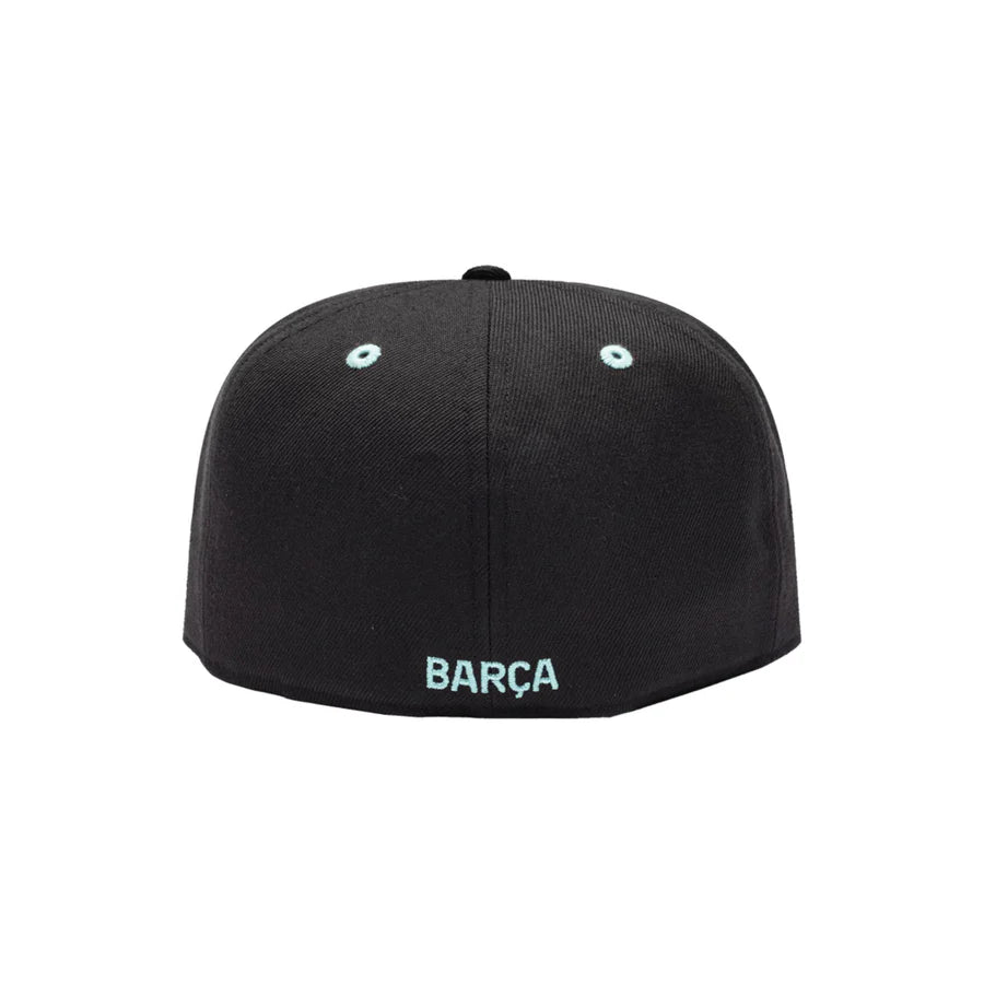 FC Barcelona Black/Gold FT-90 Pro Fitted Hat (7 3/4)
