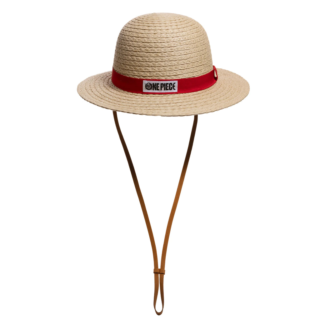 One Piece Luffy Cosplay Straw Bucket Hat With Chin Rope