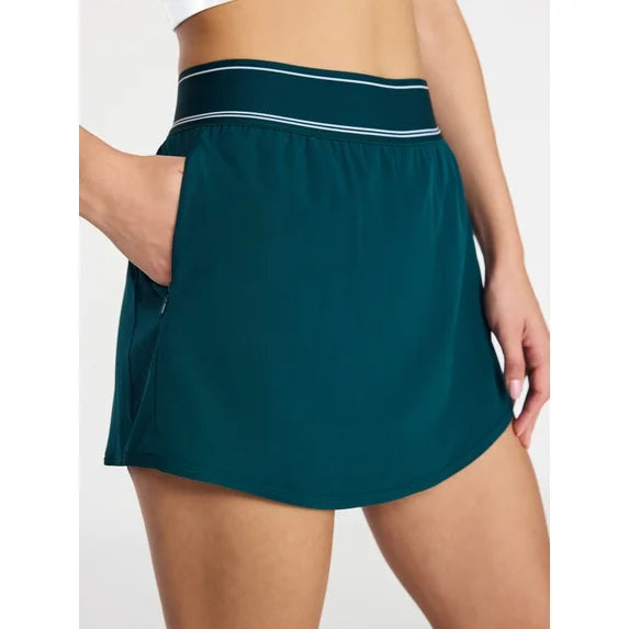 Kels-Avia Women's Active Skort with Curved Hem, Size MED