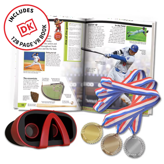 Virtual Reality ESPN! with DK Book by Abacus Brands | VR Goggles Included | Ages 8+