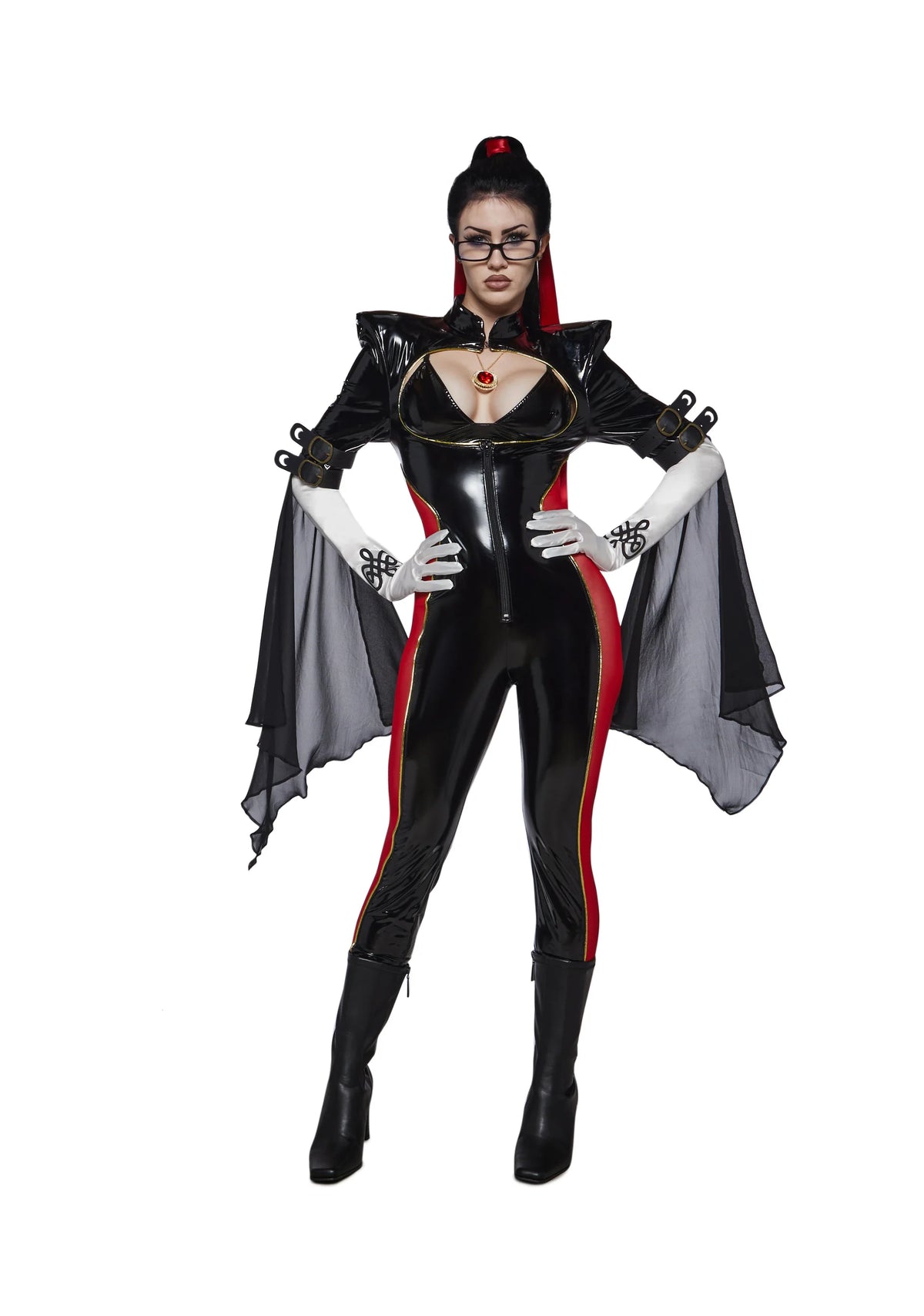 Trickz N' Treatz Gun Witch Jumpsuit Game Costume Size Medium