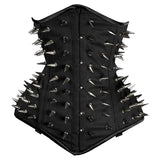 Lara Leather Steampunk Steel Boned Cotton Under Bust Corset
