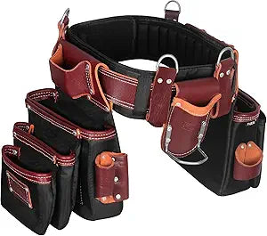 FUERI 26 Pocket Heavy Duty Leather Nylon Tool Belt & Bag