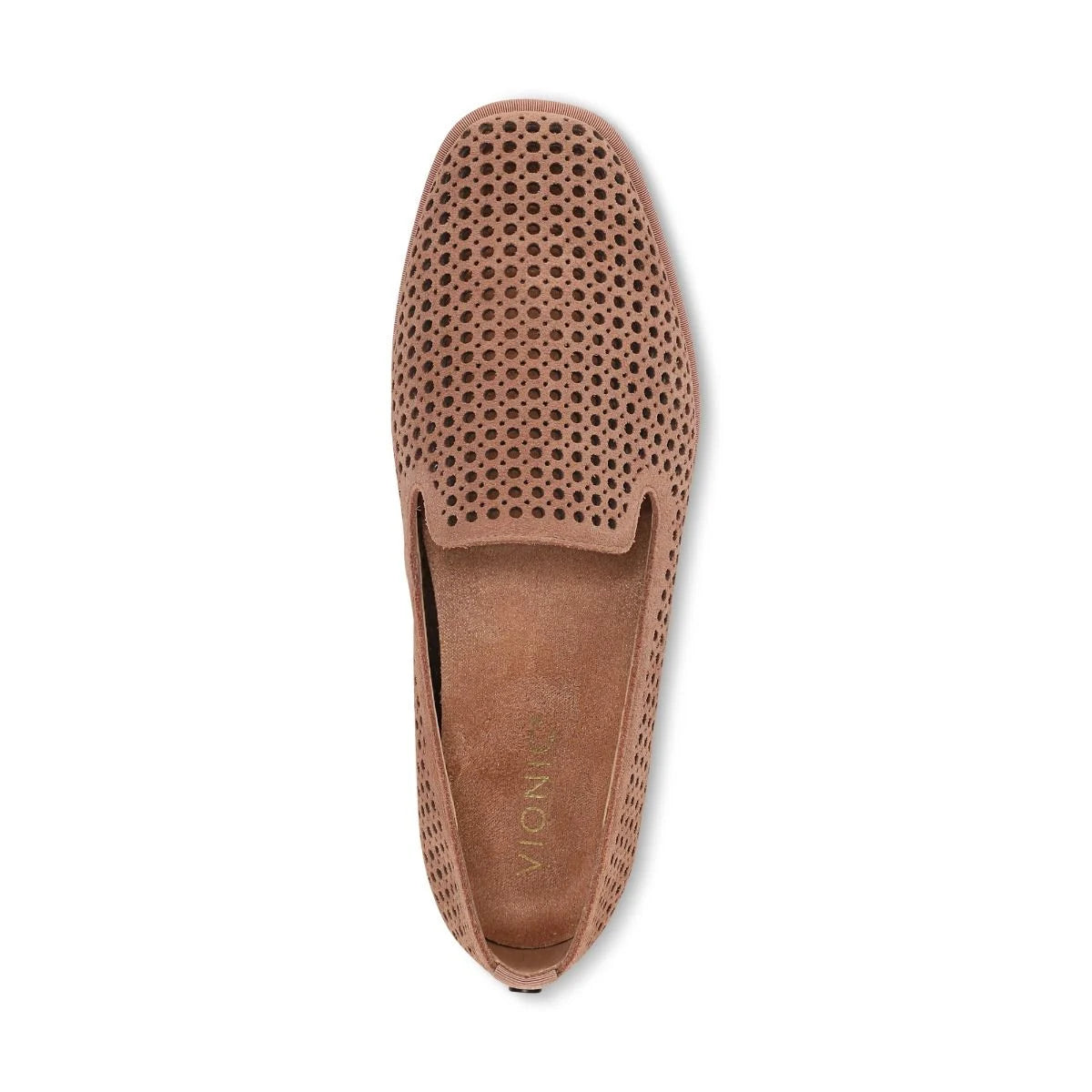Willa 2.0 Loafer for Women by Vionic - Mocha Mousse Suede - Size 9M