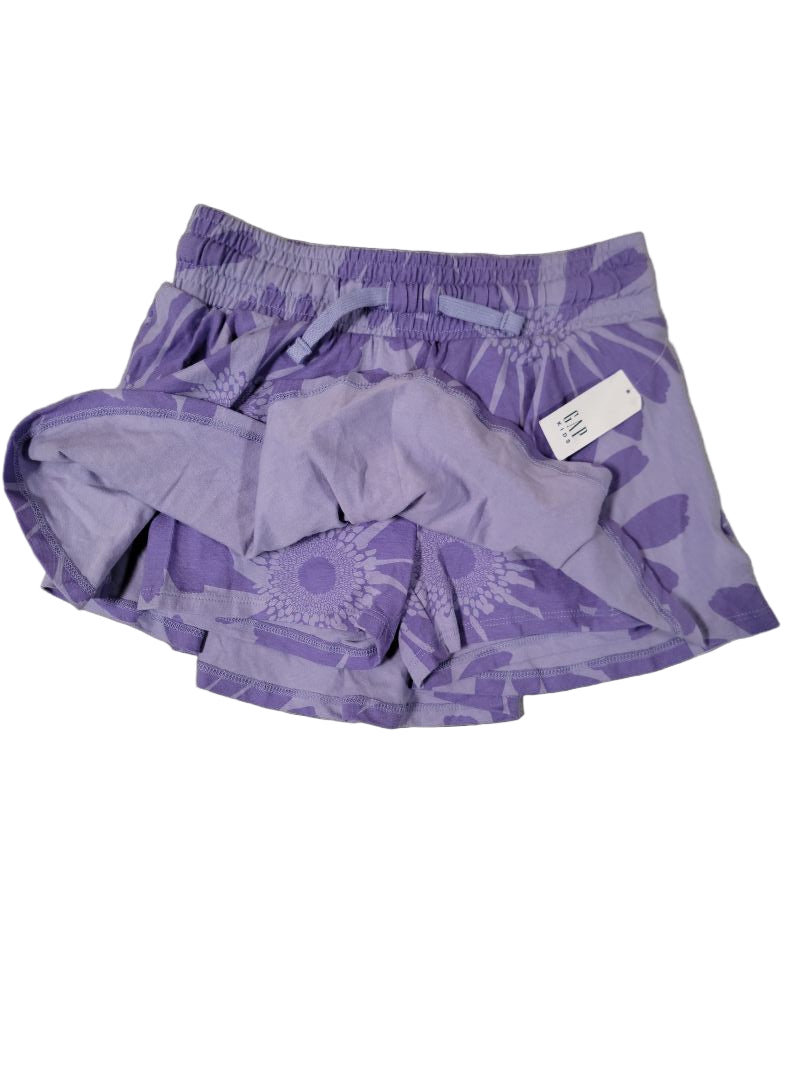 GAP KIDS Purple Sunflower Skort, Size M (8)