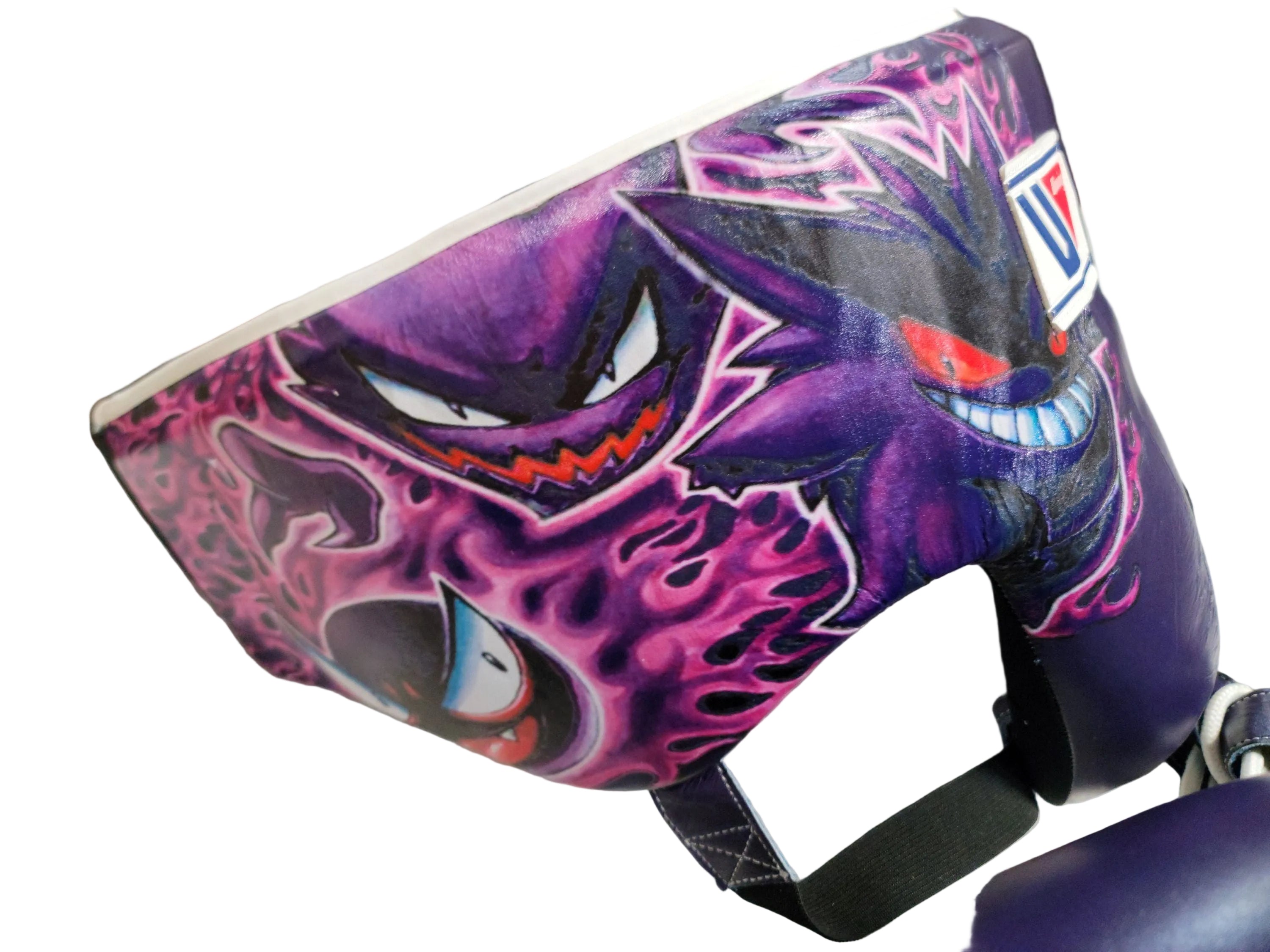Winning | Gengar Boxing/Sparring Set | Headgear, Groin & Gloves Set | M//M/16oz | Synthetic Leather