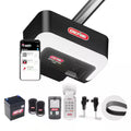 Industrial Design 1-1/4 HP Smart Belt Garage Door Opener with LED Lighting and Battery Backup