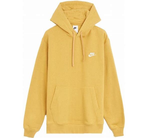 Nike  Nsw Club Hoodie Po Bb-Wheat Gold/Wheat Gold/White - NWT